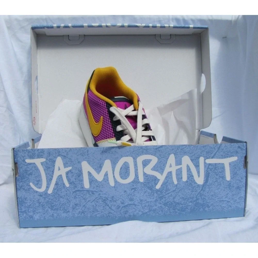 NIKE Basketball Shoes‎ Boys 7Y Multi-Color New Ja 1 Signature FN4977-100 Box